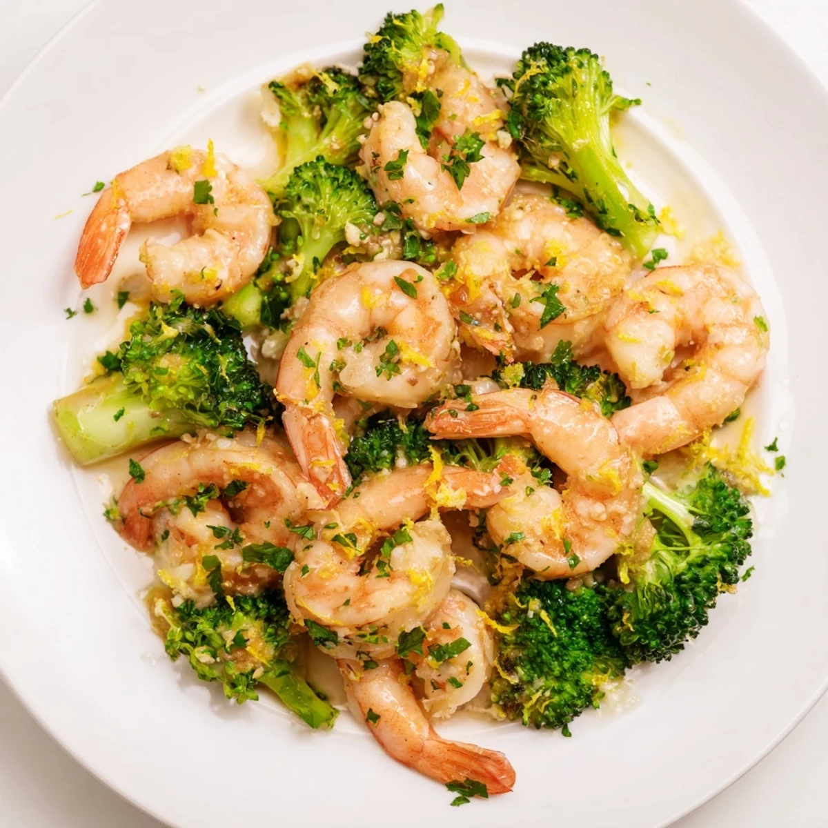Lemon Butter Shrimp Broccoli