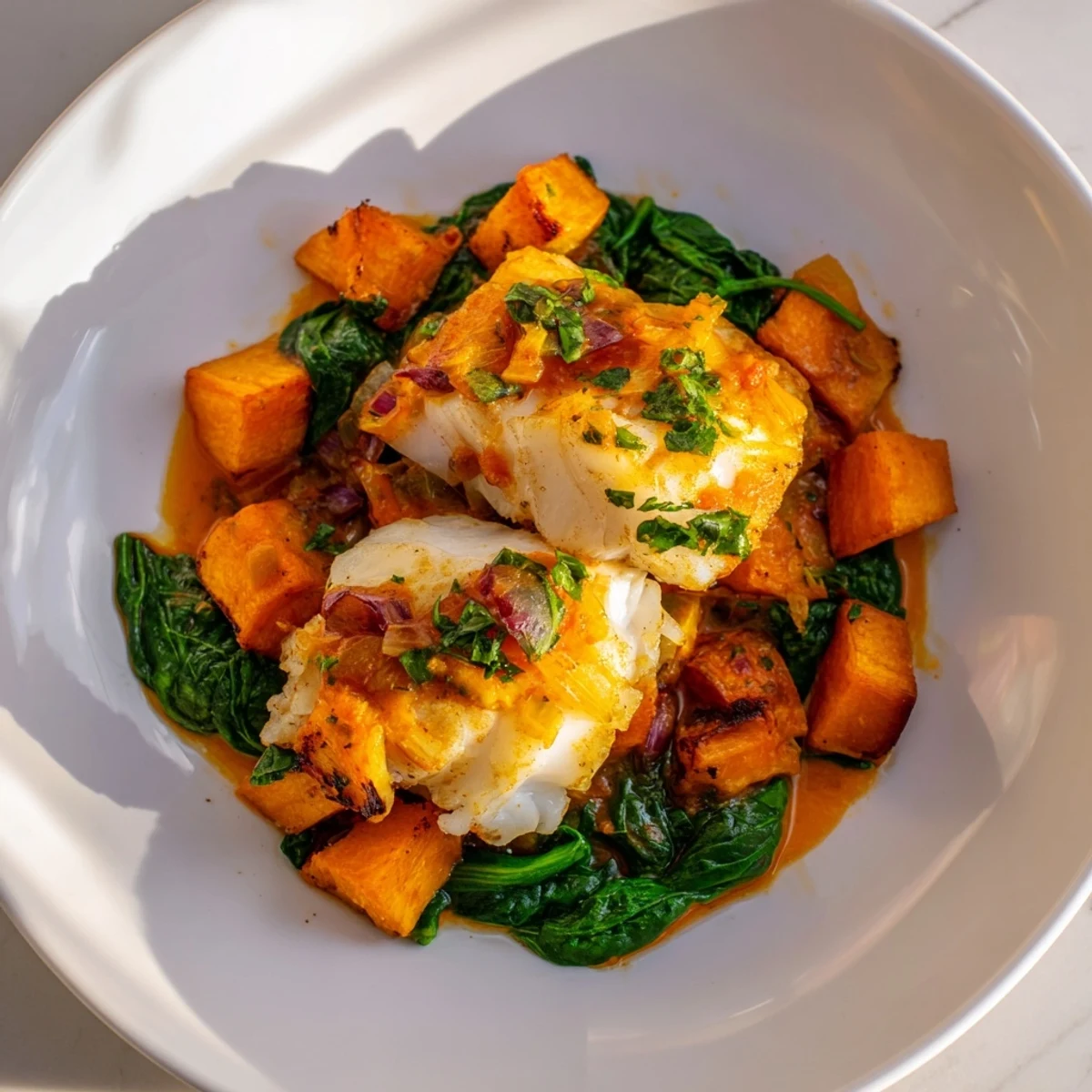 Enjoy a healthy Mediterranean-inspired baked Cod recipe, a flavorful dish ready to savor.