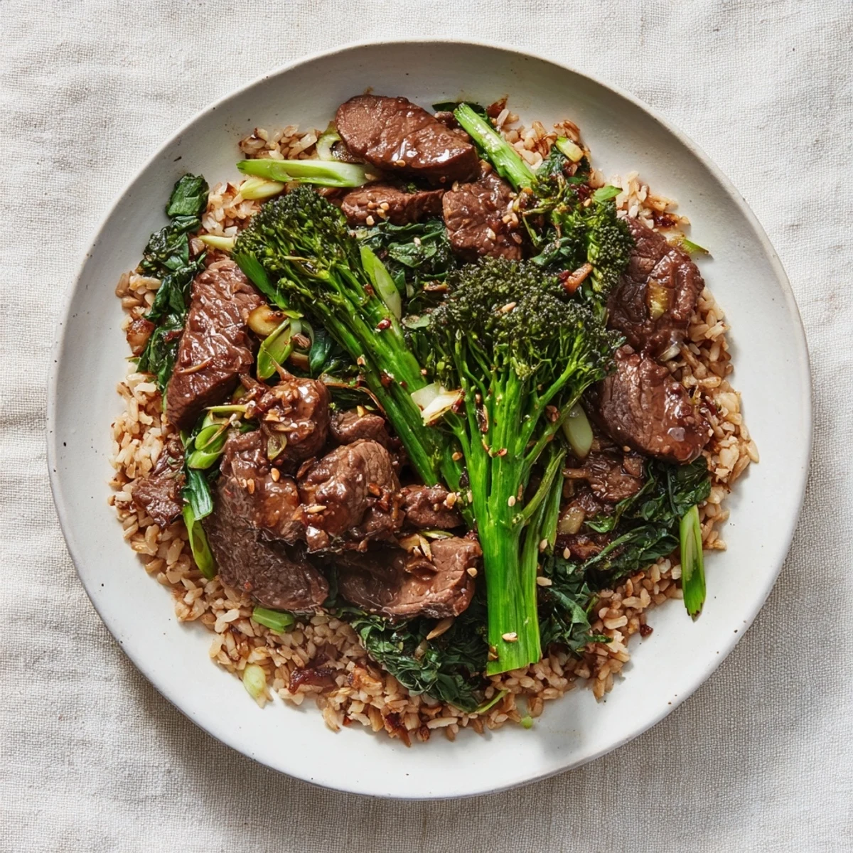 Enjoy a warm bowl of Slow-Cooker Beef & Broccoli: comforting, slow-cooked beef with vibrant broccoli.