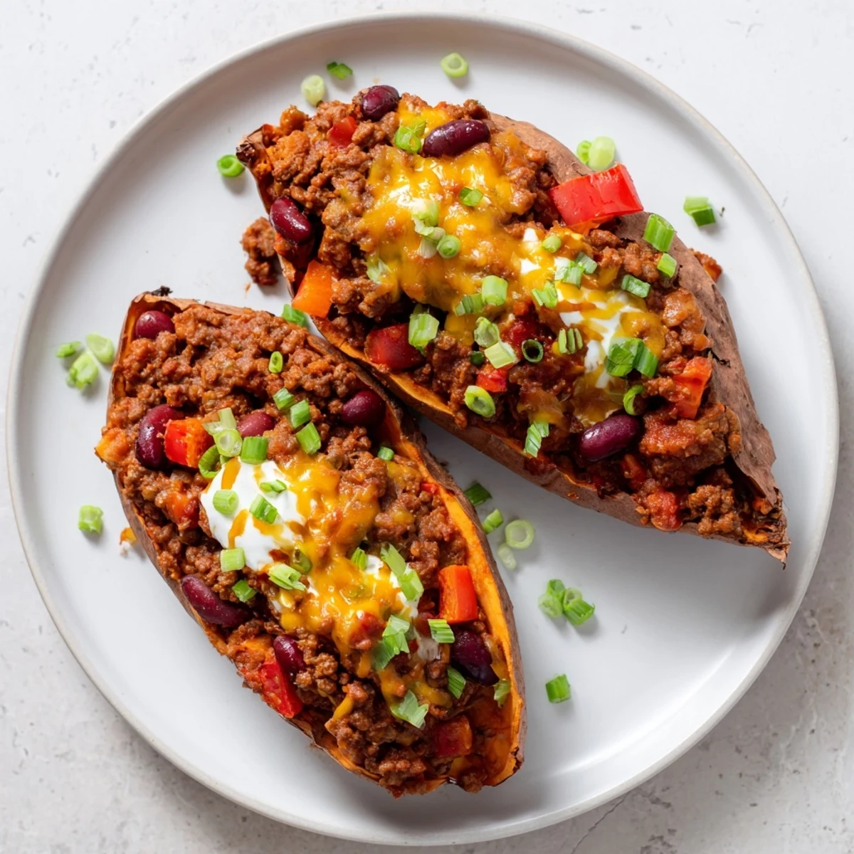 Baked Sweet Potato Chili