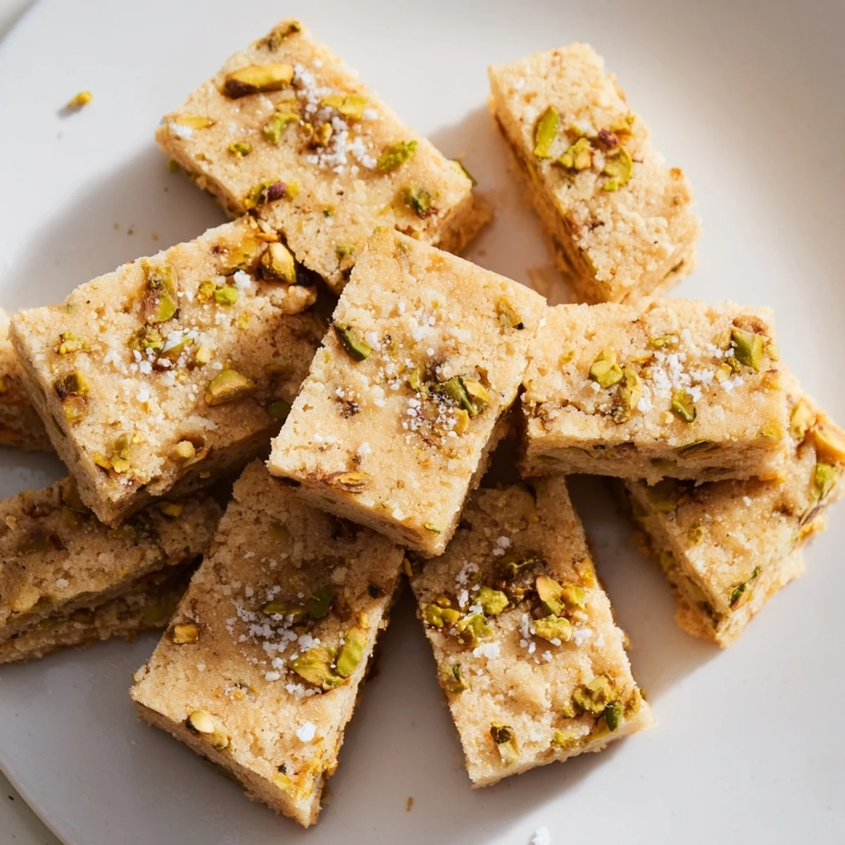 Salted Pistachio Shortbread