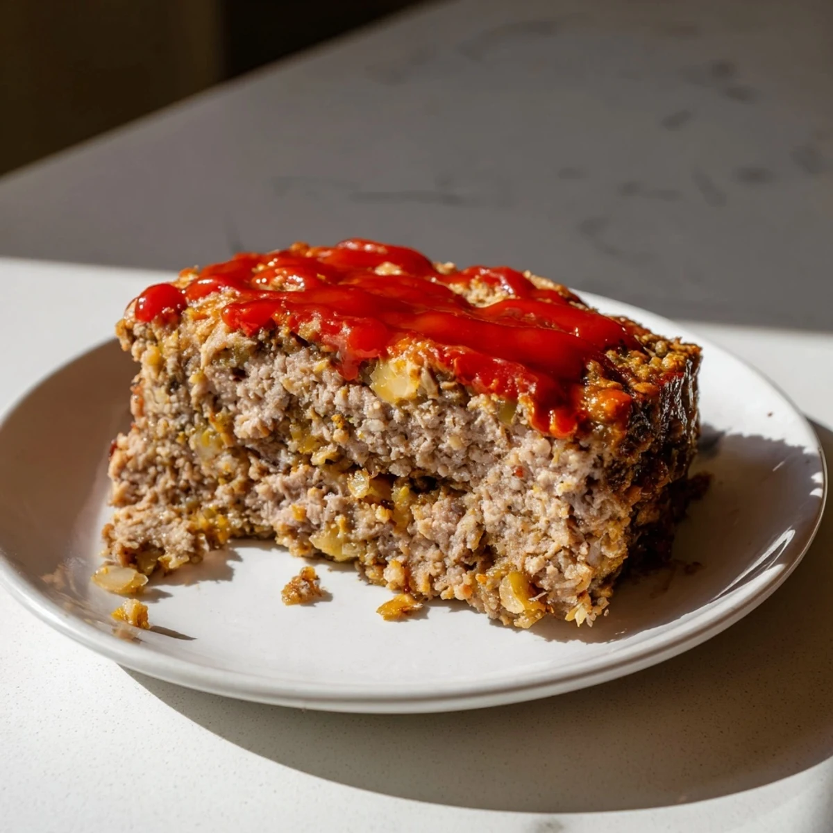 Savory Stove Top Stuffing Meatloaf, golden brown from the oven, ready for serving this flavorful meal.