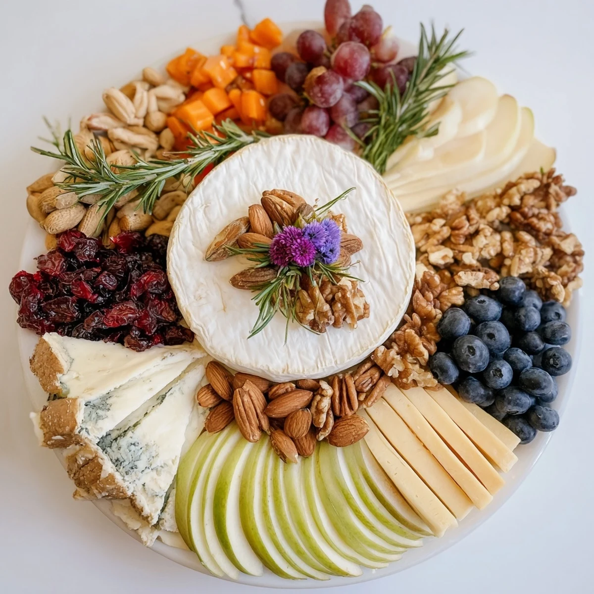 Woodland Creature Cheese Platter with brie and grapes, an inviting appetizer for entertaining.
