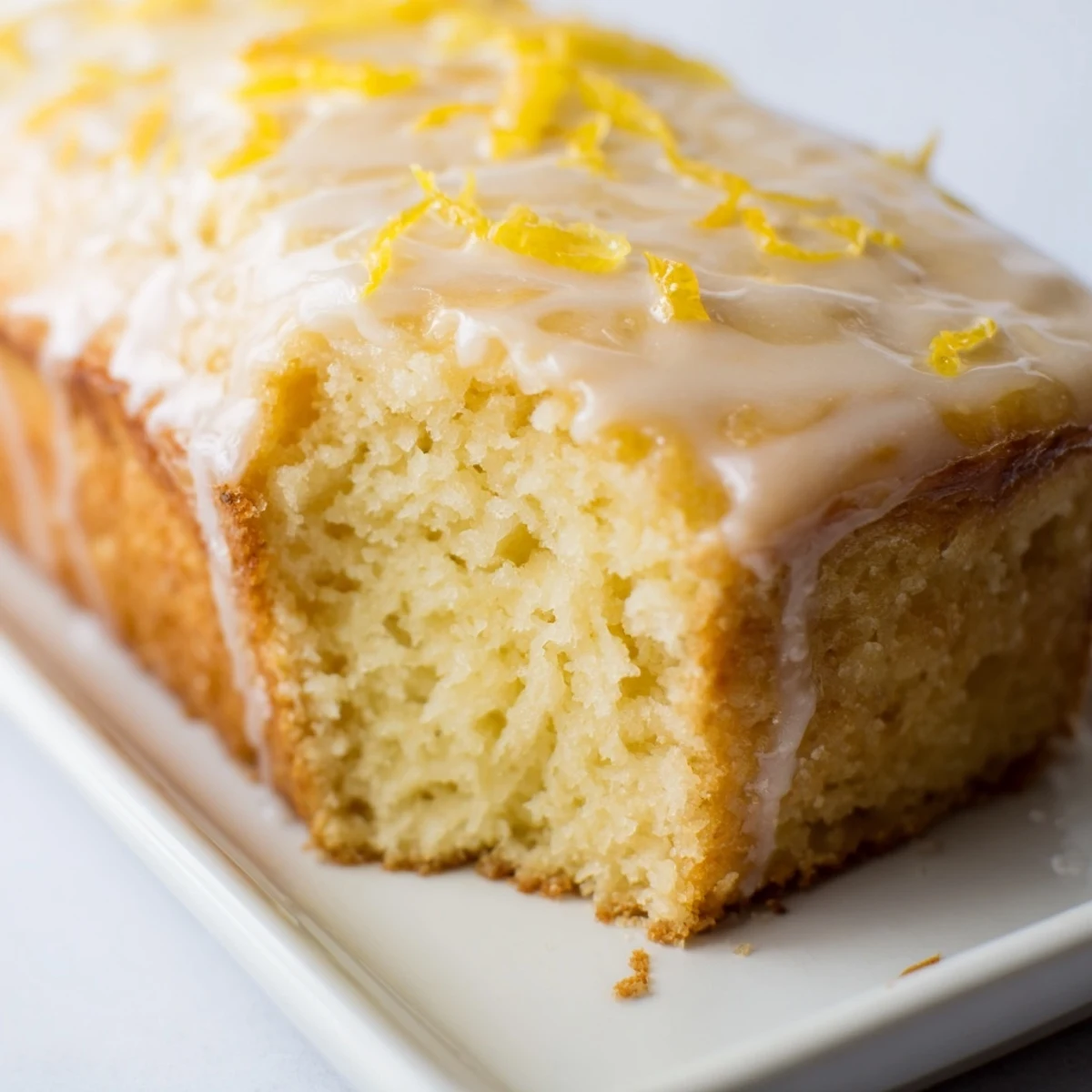 Freshly baked Lemon Yogurt Cake, showcasing a golden crust and aromatic citrus notes.