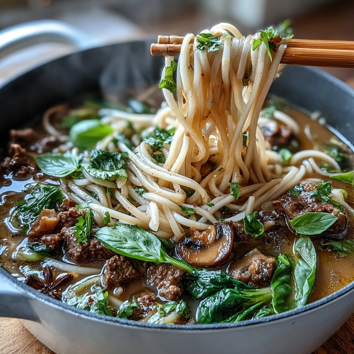 Asian Hot Pot Noodle Feast