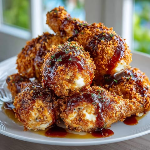 Sweet and tangy Cream Soda BBQ Drumsticks, the perfect balance of flavors with a satisfying crunch!