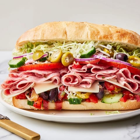 Savory Flavor Mash-Up Sandwiches drizzled with zesty dressing, perfect for lunch gatherings.  