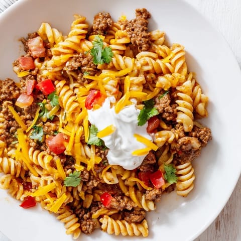 Cheesy Taco Pasta Skillet