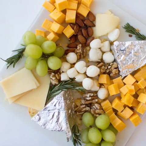 Gold Silver Cheese Board