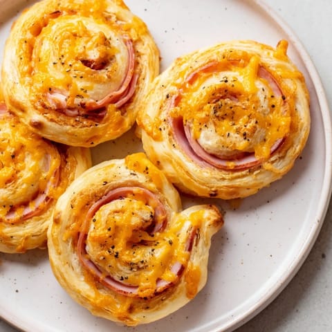 Savory Ham Cheese Pinwheels