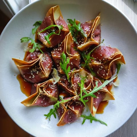 Origami Fold Beef Appetizer