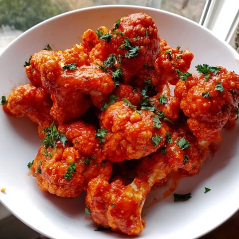 Sriracha Buffalo Cauliflower Bites