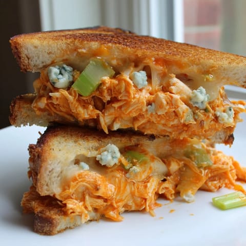 Buffalo Chicken Grilled Cheese