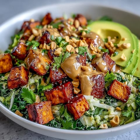 Thai Peanut Sweet Potato Bowl