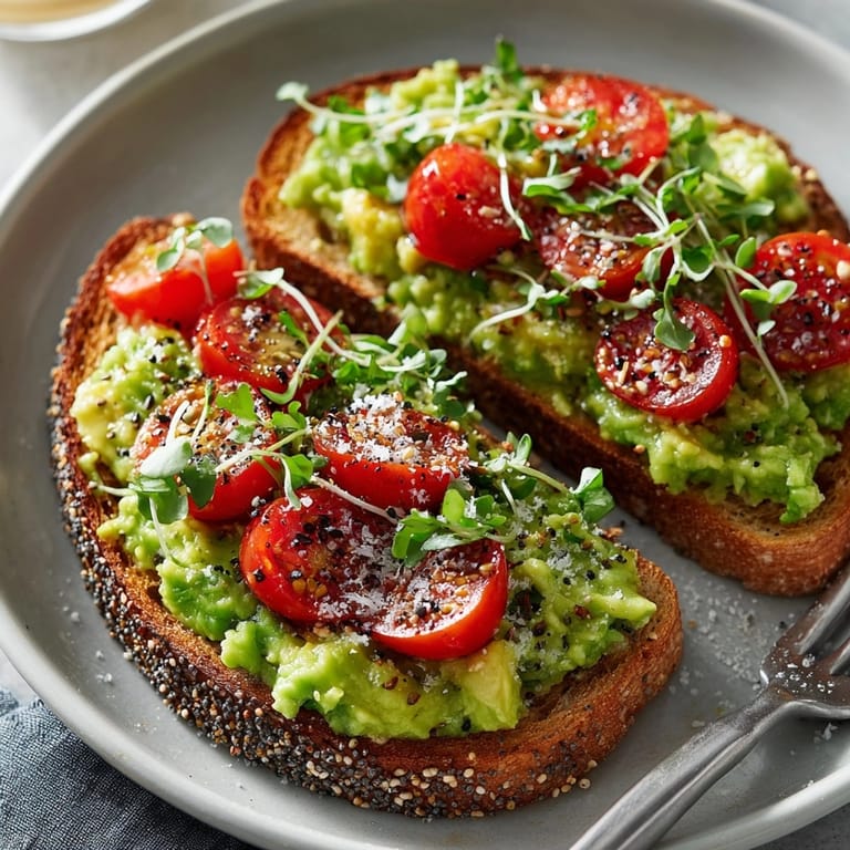 Vibrant green avocado toast with everything seasoning, ready to enjoy with flavorful toppings for breakfast.