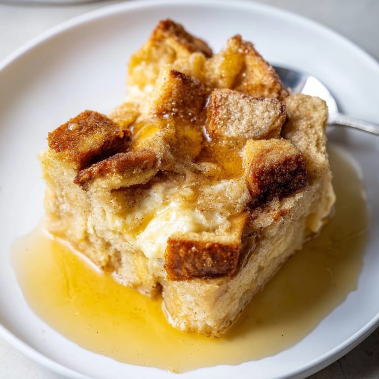 Easy baked Cinnamon Vanilla Bread Pudding recipe—a comforting and sweet breakfast or dessert.