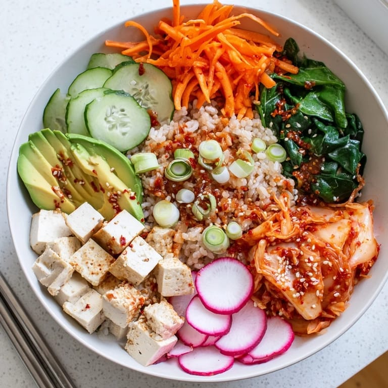 Nourishing Fermented Vegetable Bowl drizzled with flavorful dressing and served warm.