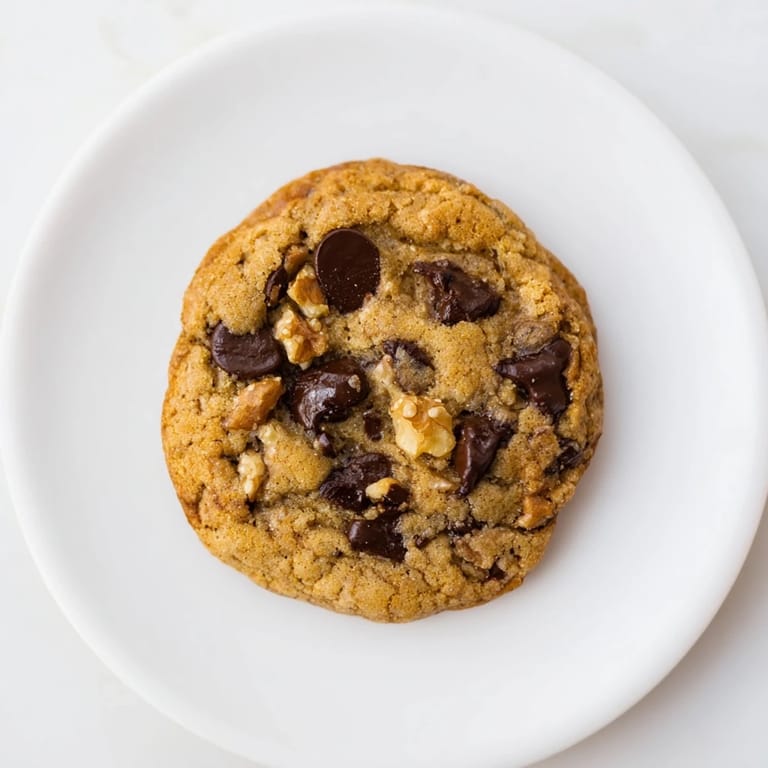 Warm, soft Chewy Protein Chocolate Chip Cookies glistening with melted chocolate chips, ready to enjoy.