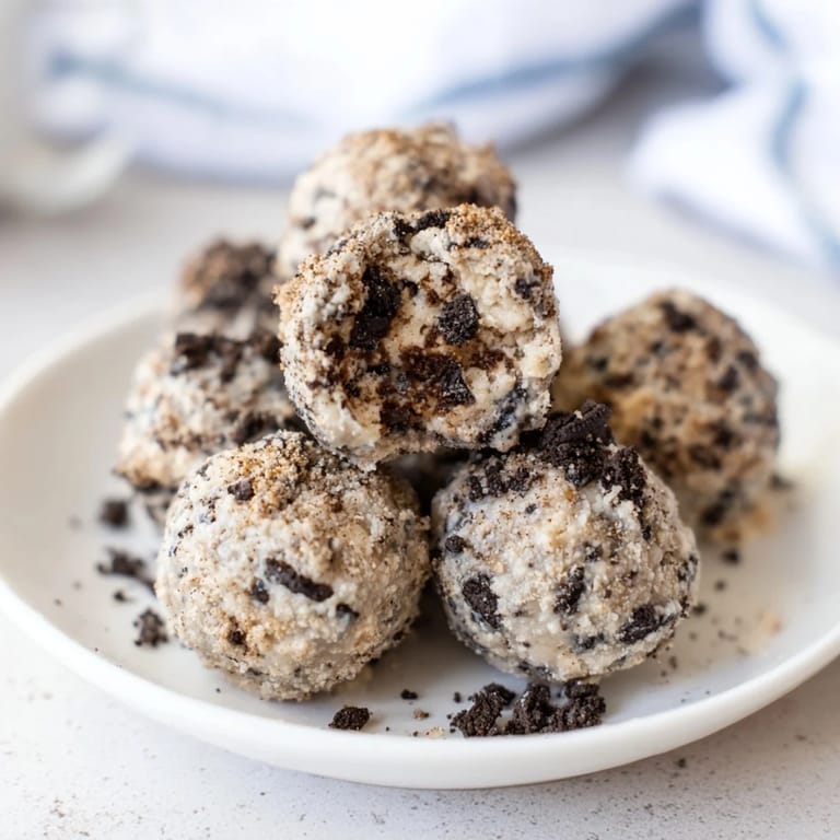 These Cream Cheese Oreo Protein Balls have a rich cookies and cream flavor with added protein.