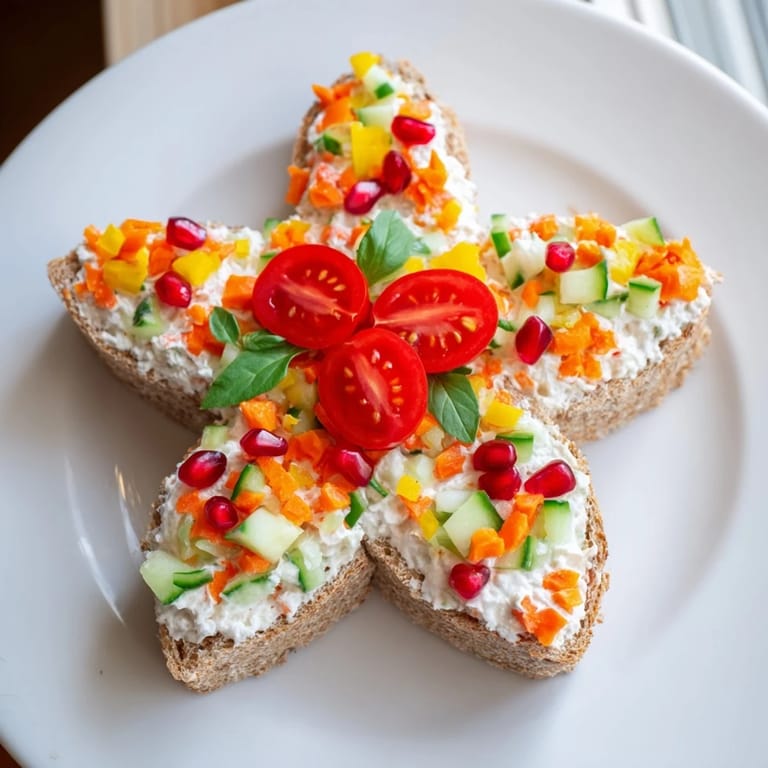 Freshly made, star-shaped Crown Jewels Sandwiches, perfect for a festive snack, ready to enjoy.