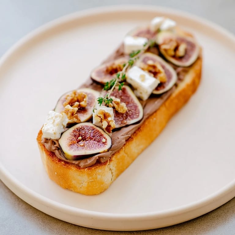 A close-up view of The Royal Tapestry shows layers of flavorful pâté and figs.