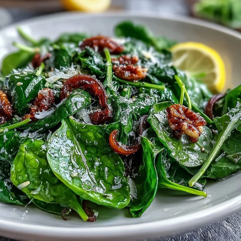 Bright lemon vinaigrette arugula salad with delicate Parmesan shavings and a sprinkle of pine nuts for texture and flavor.
