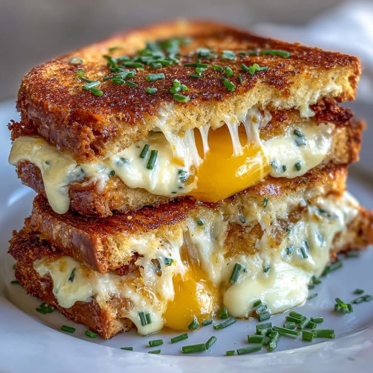 Warm, buttery Breakfast Grilled Cheese, perfect for a quick, satisfying morning meal.