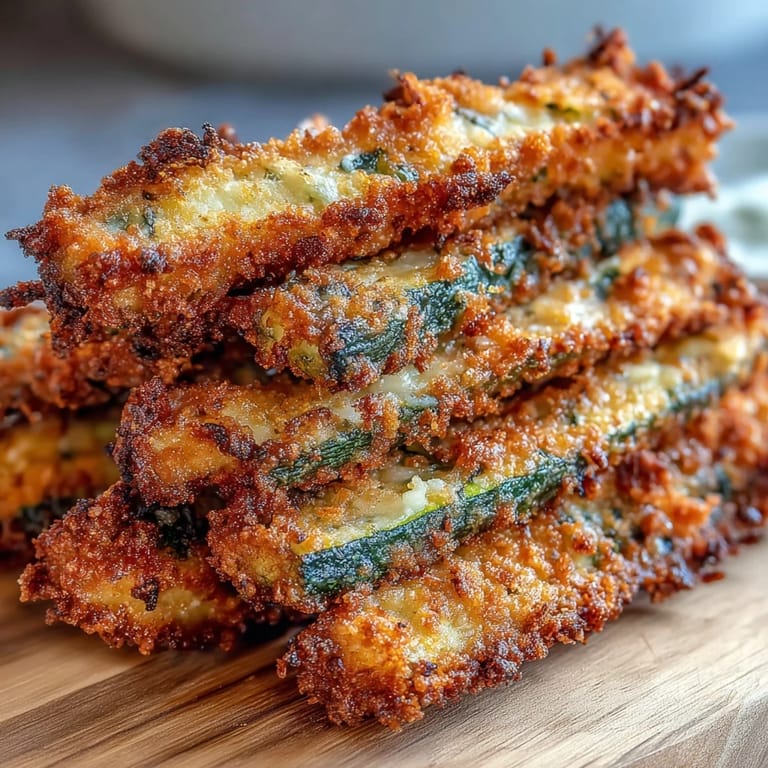 Deliciously baked Parmesan zucchini fries, a family-favorite snack with cheesy herb coating.
