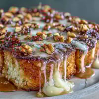 Easy Capirotada with Cinnamon, Piloncillo, and Raisins: golden toasted bread layered with sweet piloncillo syrup, cinnamon, and raisins, baked to perfection.